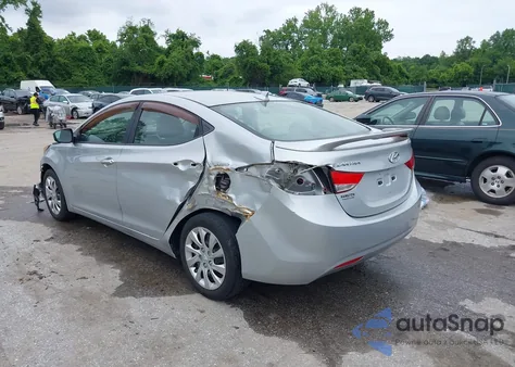 2011 Hyundai Elantra Gls из США, поврежденный, VIN 5NPDH4AE0BH034215